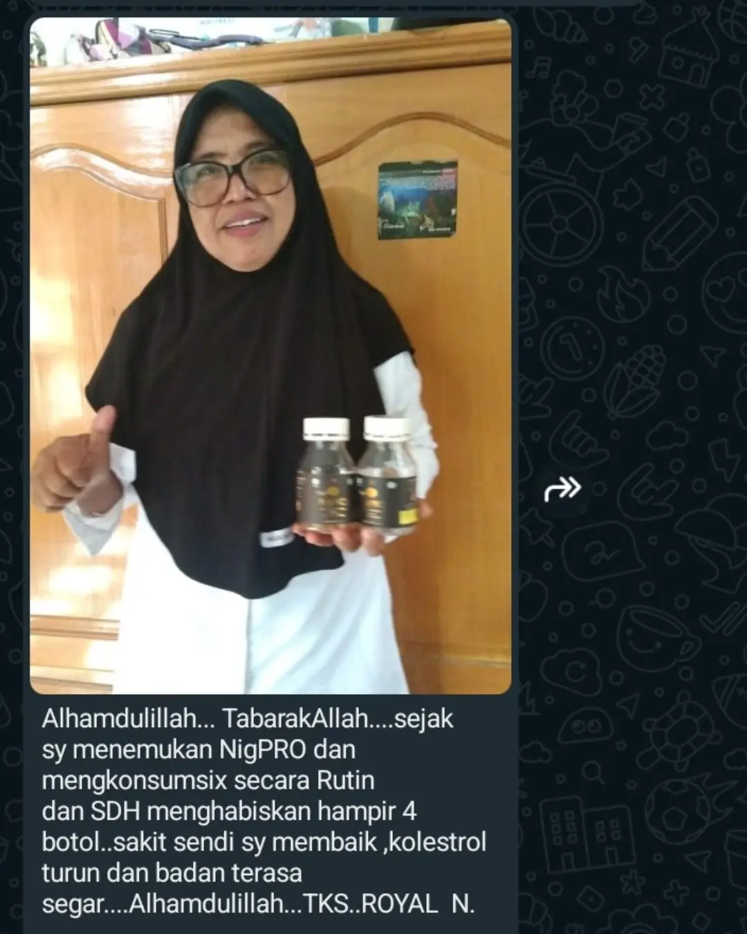 Kolesterol turun dan badan segar